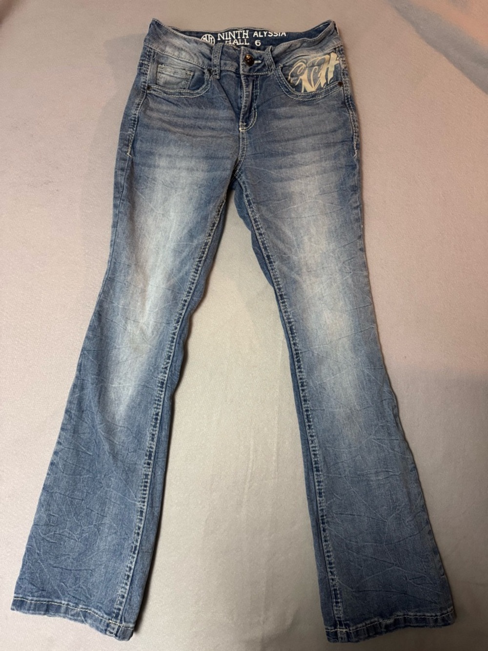 Alyssia by Ninth Women's Light Blue Bootcut Jeans